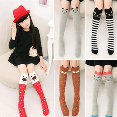 autumn children's cartoon knee socks