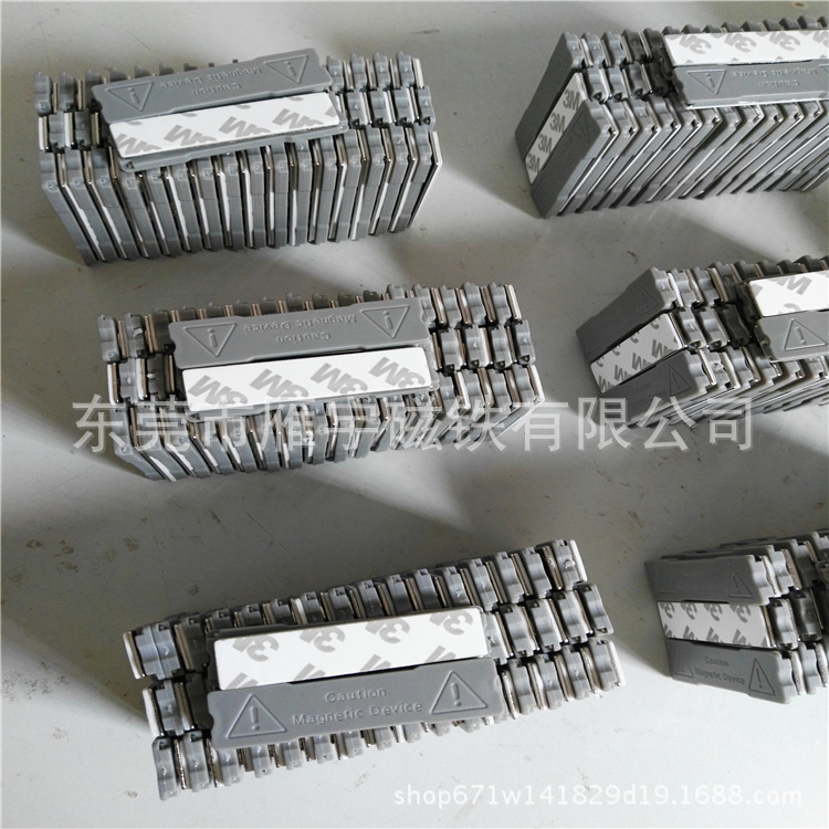 供应强磁磁铁大规格强磁胸牌磁吸 magnetic徽章 磁性标牌 64*16mm