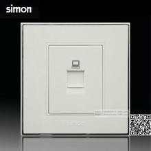 simon/西蒙 56系列 一位信息插座(六类)(银边)V55218S6