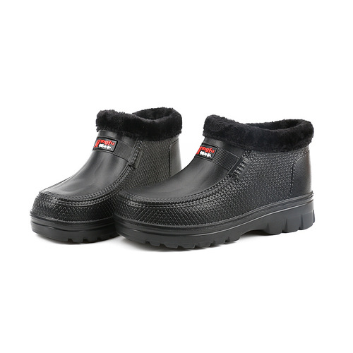 Men's Winter Snow Boots EVA Lightweight Waterproof Warm Work Shoes Outdoor Fishing Chef Car Washing Refrigerated Cotton Shoes
