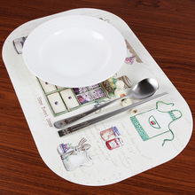 韩国进口餐桌餐垫塑料餐垫玫瑰花茶具餐具垫隔热防烫餐盘垫2片装