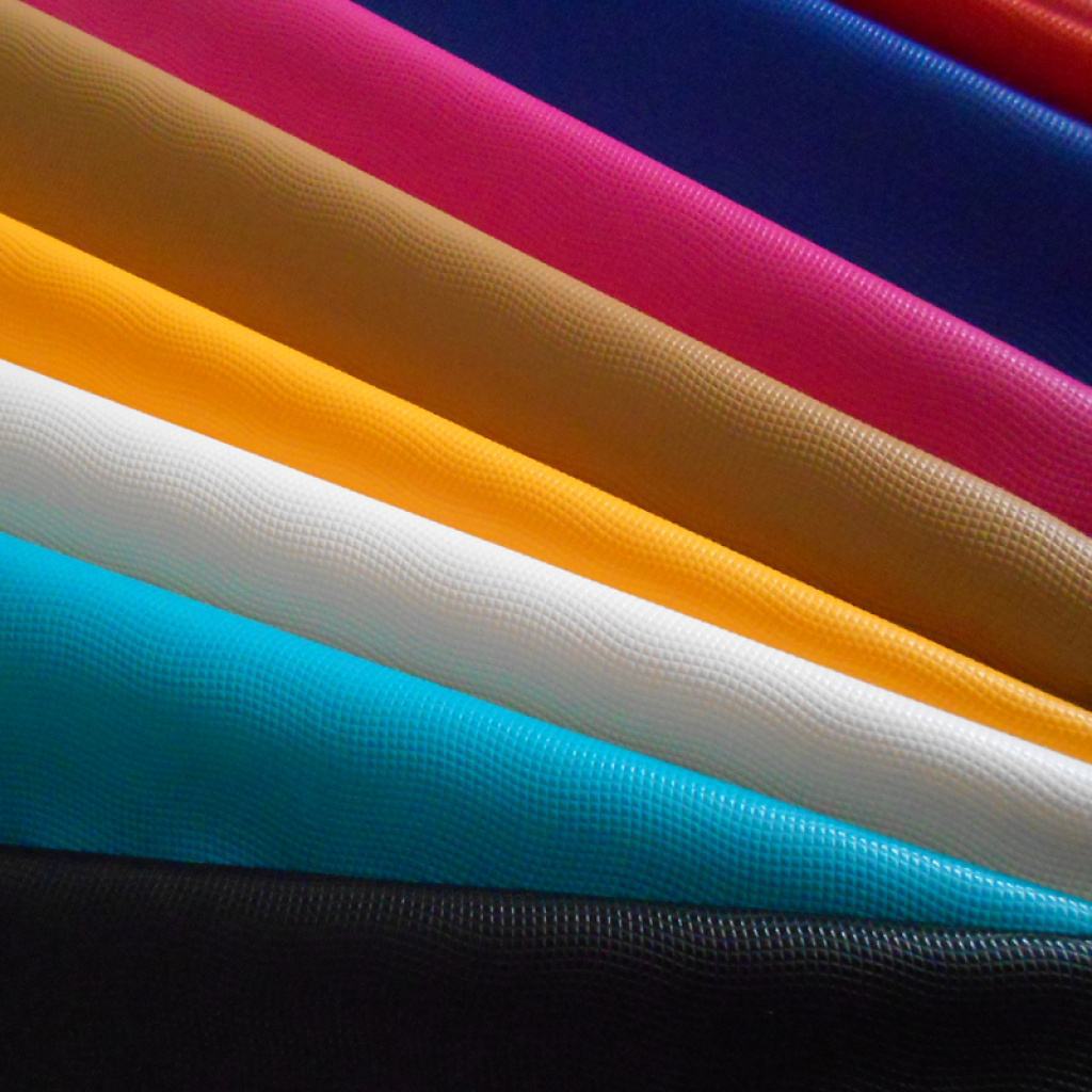 厂家半PU人造革 细编织纹压花合成革 沙发软包皮革面料