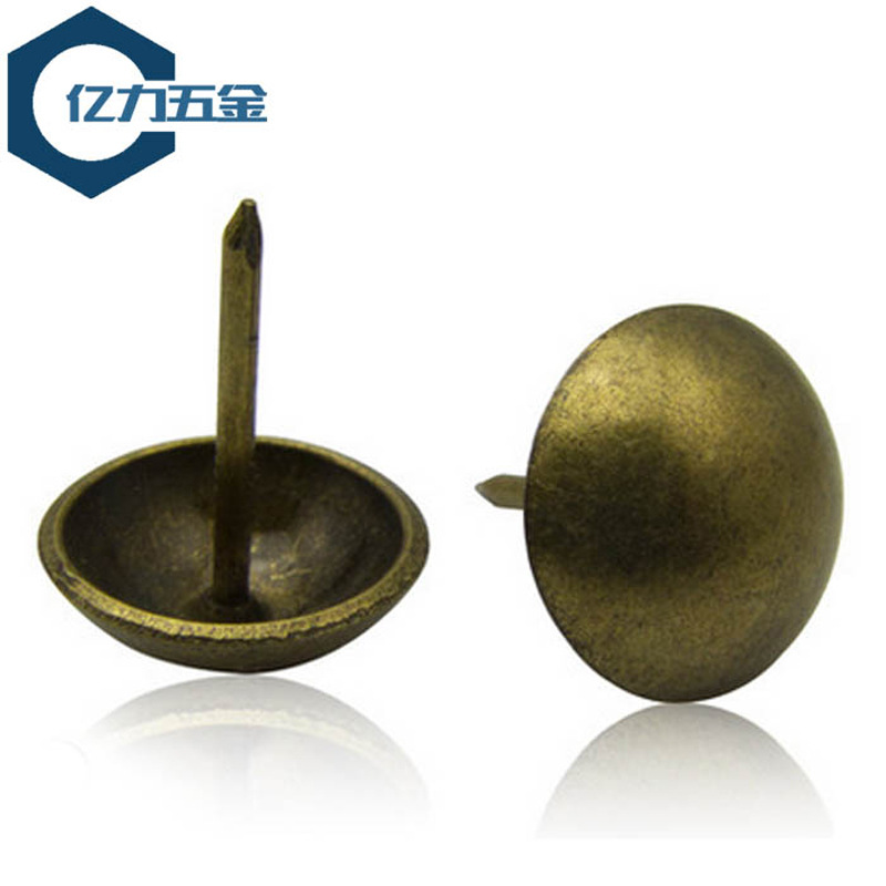 沙发装饰青古铜钉 11-30mm加长圆头仿古铜色钉 图钉