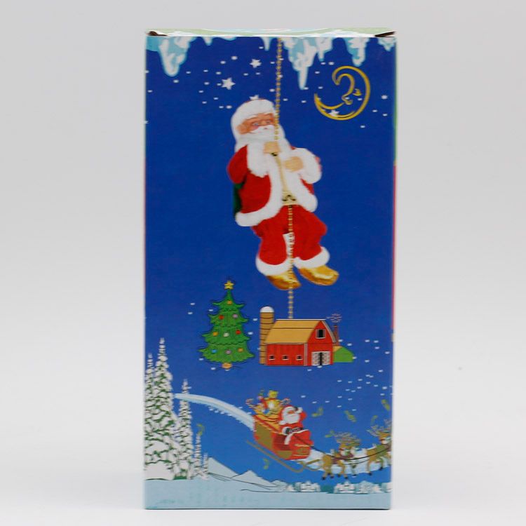 Casa e giardino Nuove decorazioni elettriche di Babbo Natale Creativi giocattoli di peluche di Babbo Natale che possono arrampicarsi sulle perline_voghion.com