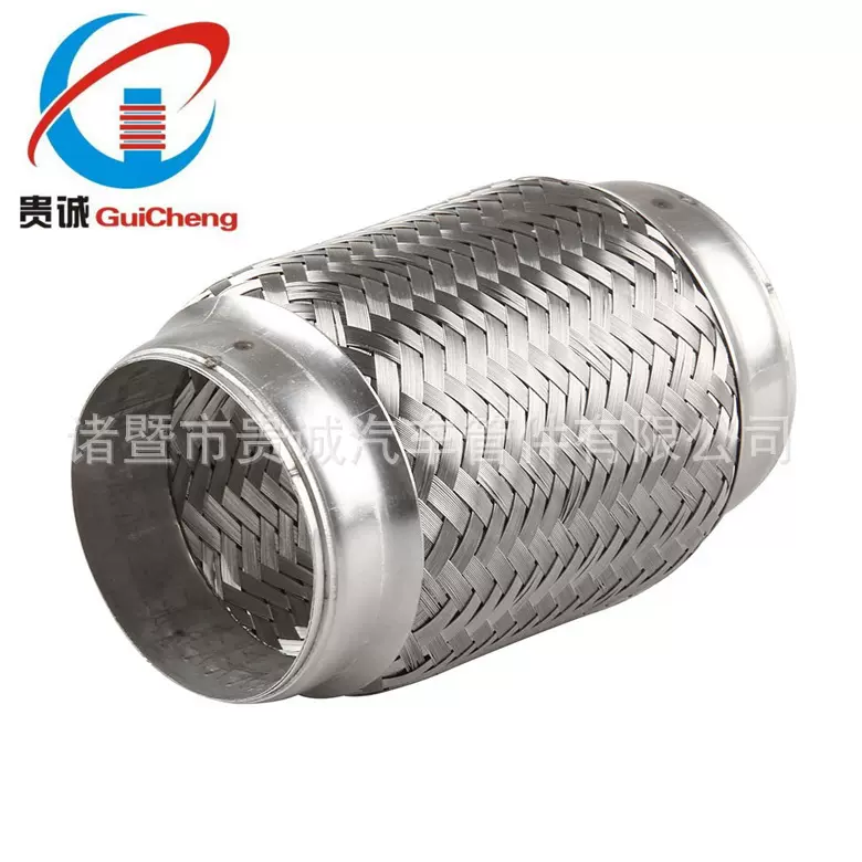 厂家供应76*200mm排气波纹管 3x8英寸不锈钢三层排气消音减震软管