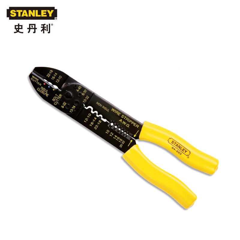 STANLEY/史丹利 9寸压线钳剥线钳套装断线压接切断84-223-22/253