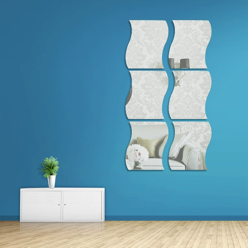 Трехмерные самоклеящиеся настенные декорации, 3D, зеркало-эффект