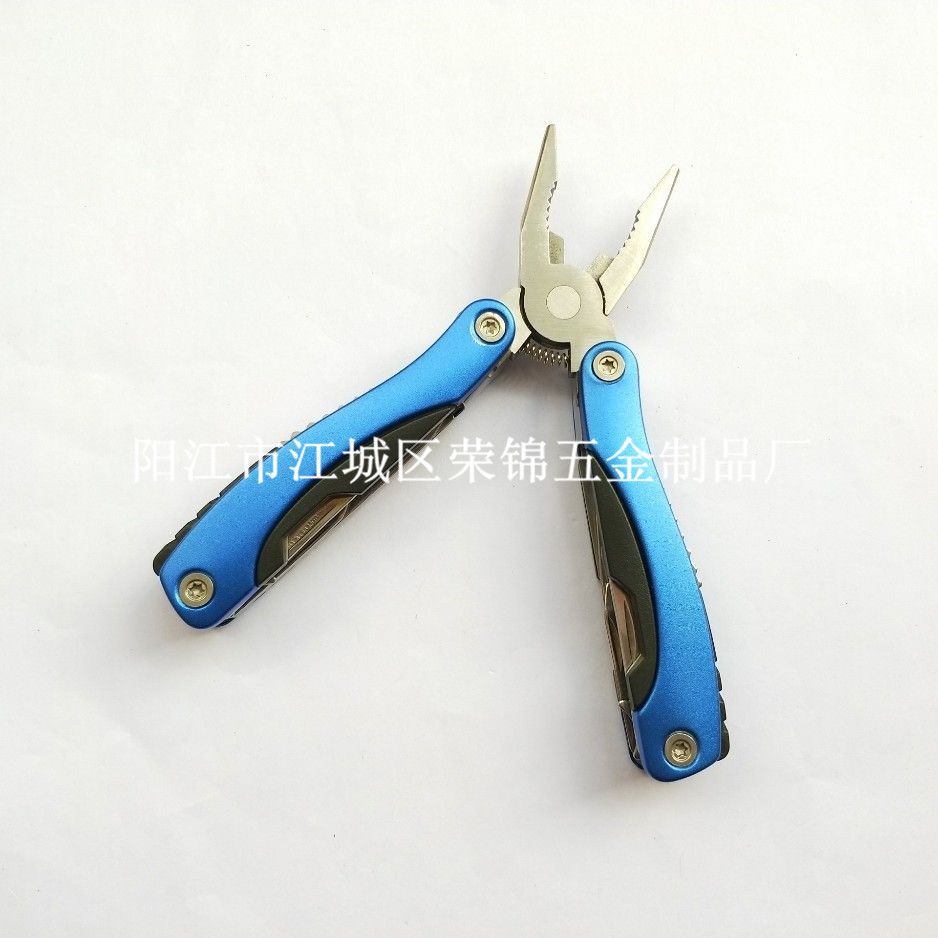 不锈钢多用折叠钳子多功能野营组合刀钳 户外求生装备