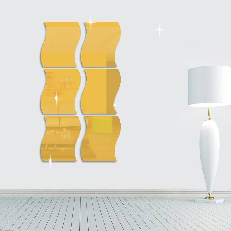 Трехмерные самоклеящиеся настенные декорации, 3D, зеркало-эффект