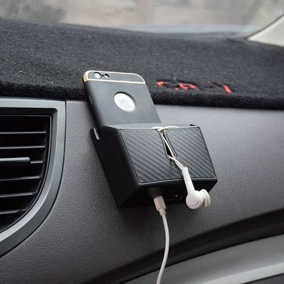 Receipt Storage Box, Carbon Fiber: Car storage bag/box