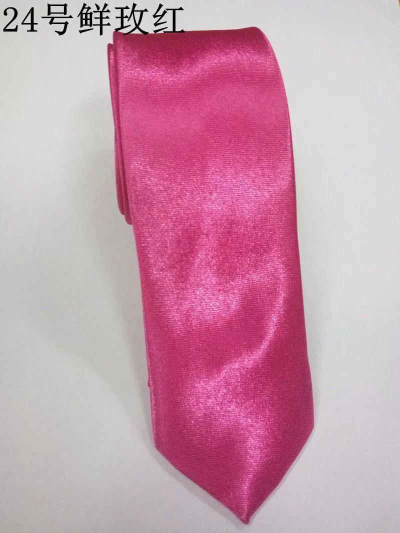 Tie (Yazhi) 8 cm Width, Handmade Business Necktie, Plain Satin Look, Multi-Color Options