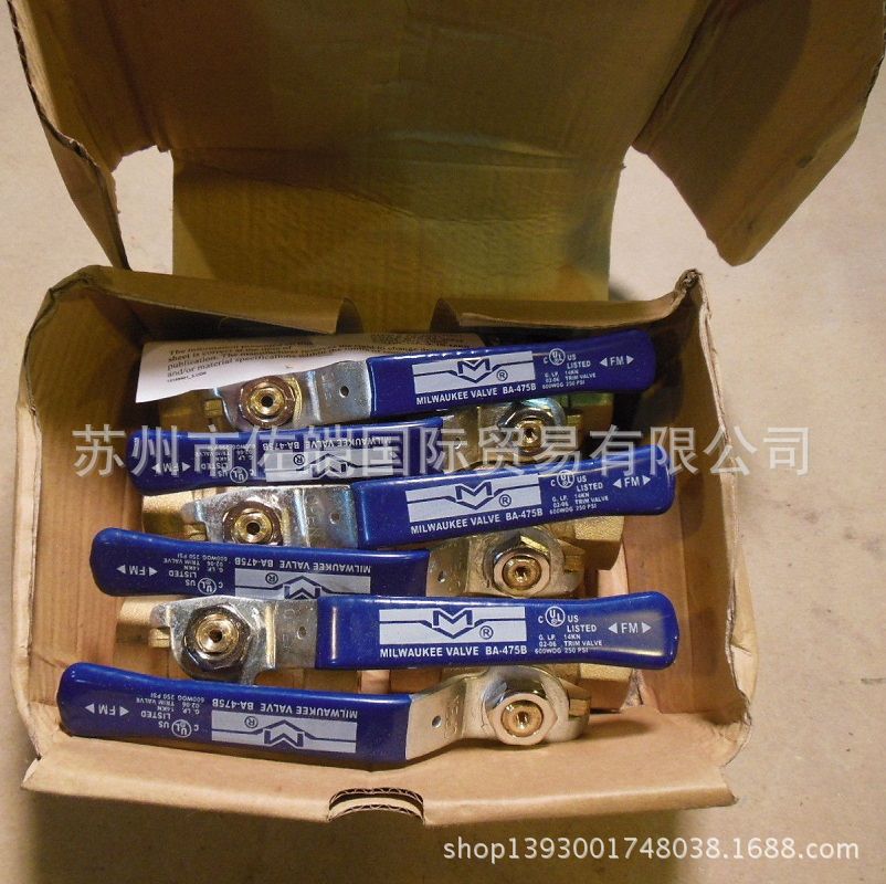 BA-475B型号ULTRA PURE球阀 美国MILWAUKEE品牌原装FM认证型阀门