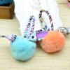 Rex Rabbit Ball Ball Car Buckle Pendant Women's Big Brand Satis Satis Skin Scarf Mao Boat Buckle Buckle Baste