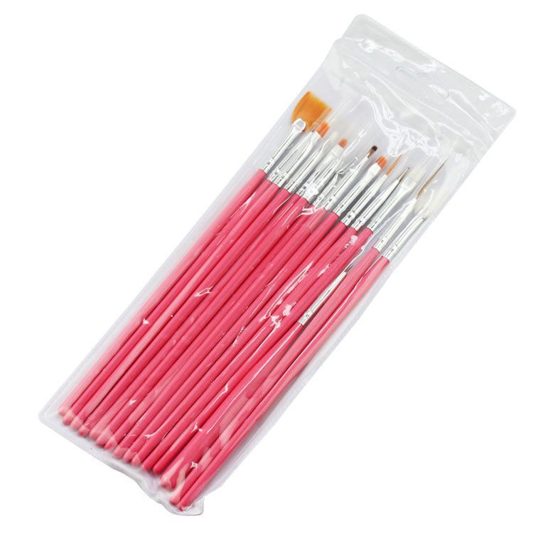 Suministro de comercio exterior cepillo de uñas 20 piezas traje acrílico punto taladro pluma fototerapia fila pluma pintado tallado dibujo pluma