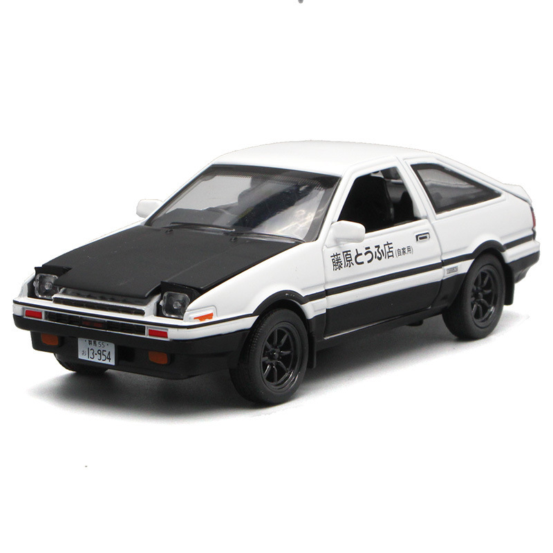Authentic Authorized Initial D Ae86 Pull Back Alloy Car Model Ornaments Kidsren's Toy Car (Boxed)