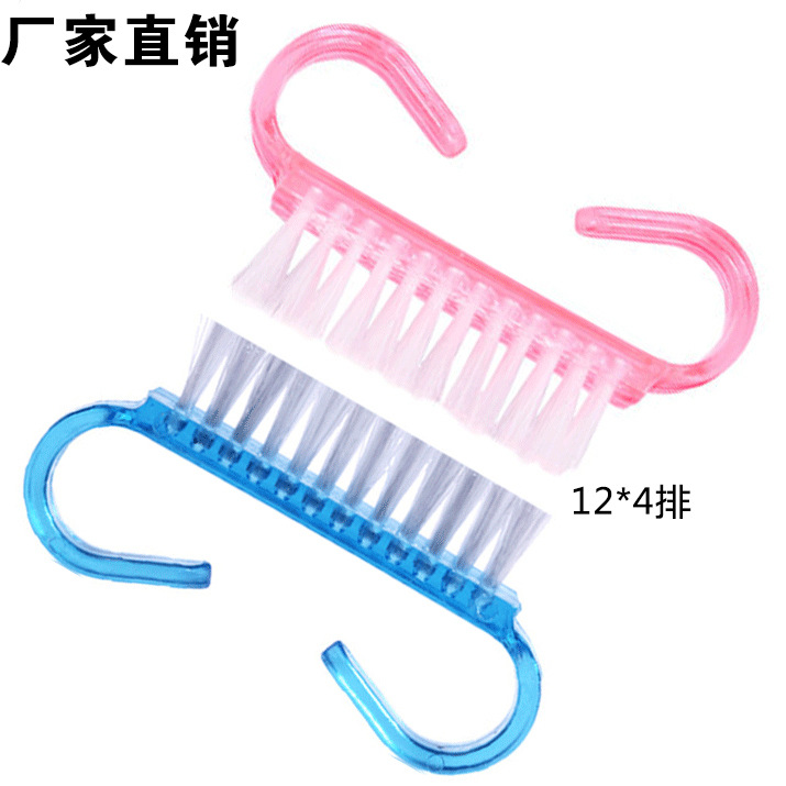 Accesorios de traje de manicura eliminación de polvo cepillo pequeño polvo de plástico cepillo de cuerno de tamaño pequeño ventas directas de fábrica