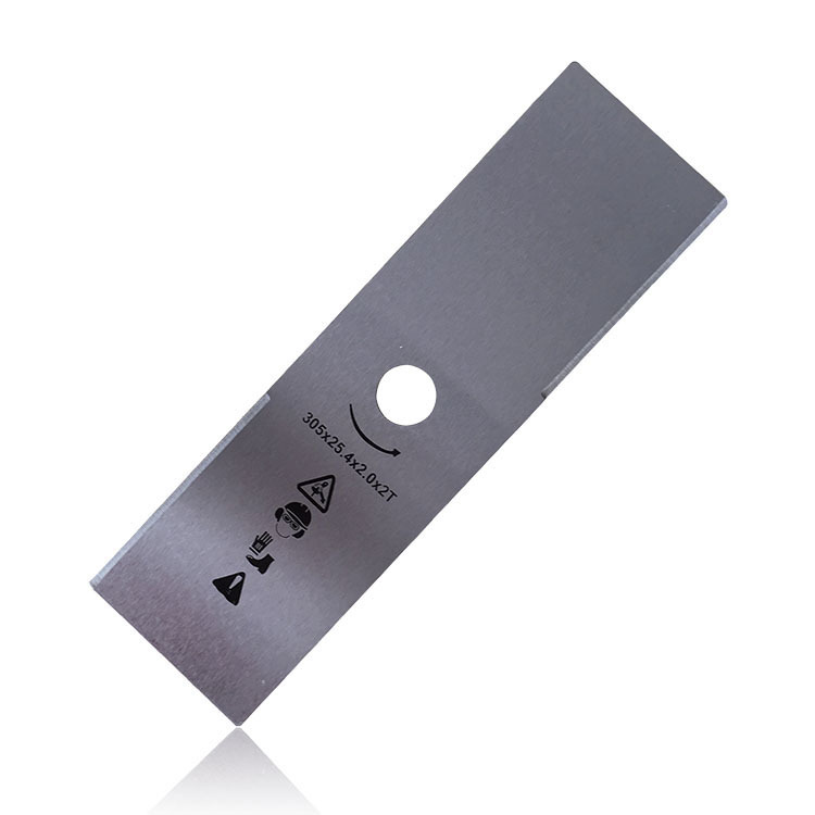割草机通用一字刀片二齿割灌机打草机刀片园林机械配件2mm