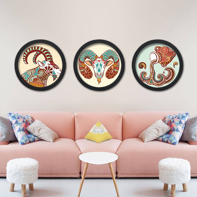 Round wall photo frame
