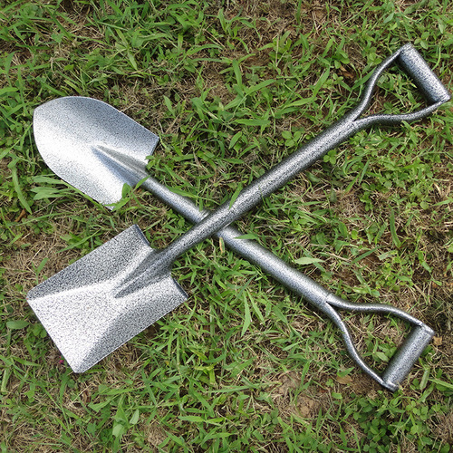 Manufacturer's source garden tools manganese steel tree planting outdoor camping one-piece shovel portable small shovel