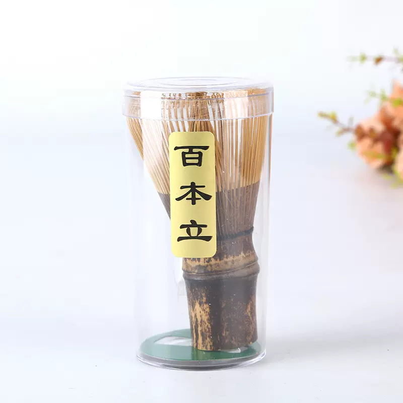 源头厂家茶筅半手工日式纯竹制抹茶刷竹制品批发百本立竹丝竹编