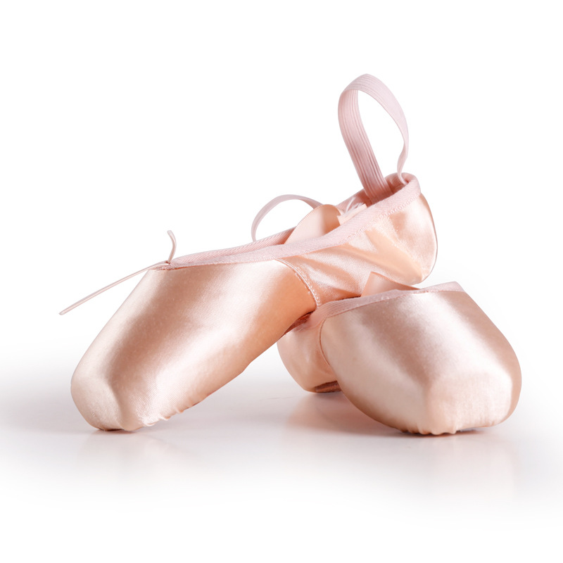 Red Dance Shoes Adult Children's Strap Ballet Pointe Shoes Satin Hard Shoes Practice Shoes Dance Shoes 10072