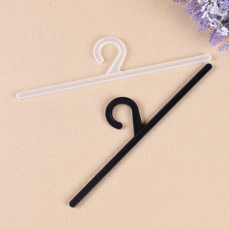 塑料挂钩 胶袋挂钩 衣架挂钩 横条pp勾子 展示塑料挂钩27.6x6.7cm