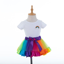 新款彩虹裙套装 tutu裙套装 童套装 厂家直销 批发 外贸专供