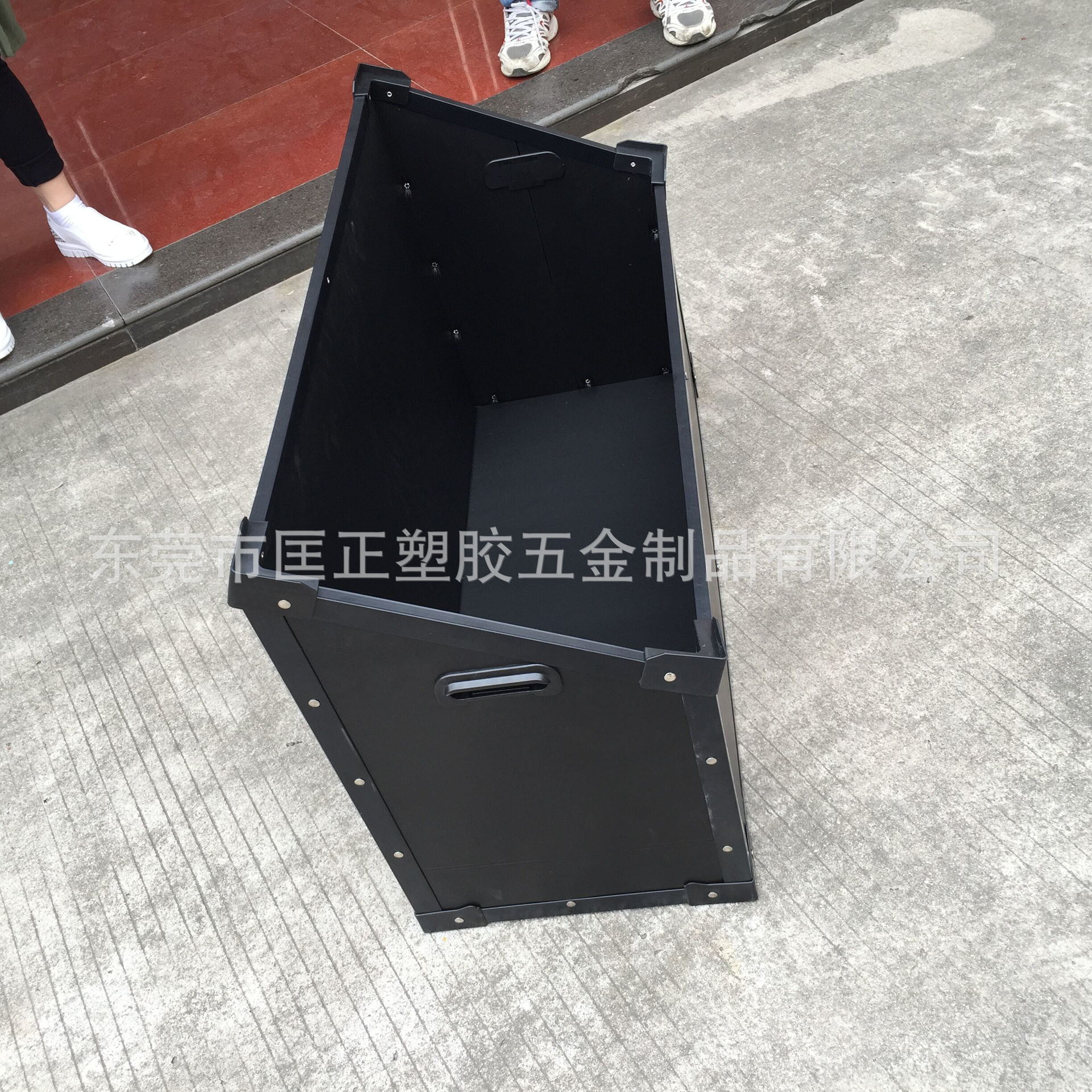 塑料零件盒斜口式塑料盒斜口箱组合式 配件盒分类盒物料盒中空箱