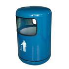 玻璃钢大子弹头垃圾桶（绿/蓝色）不锈钢垃圾桶 耐高温垃圾桶