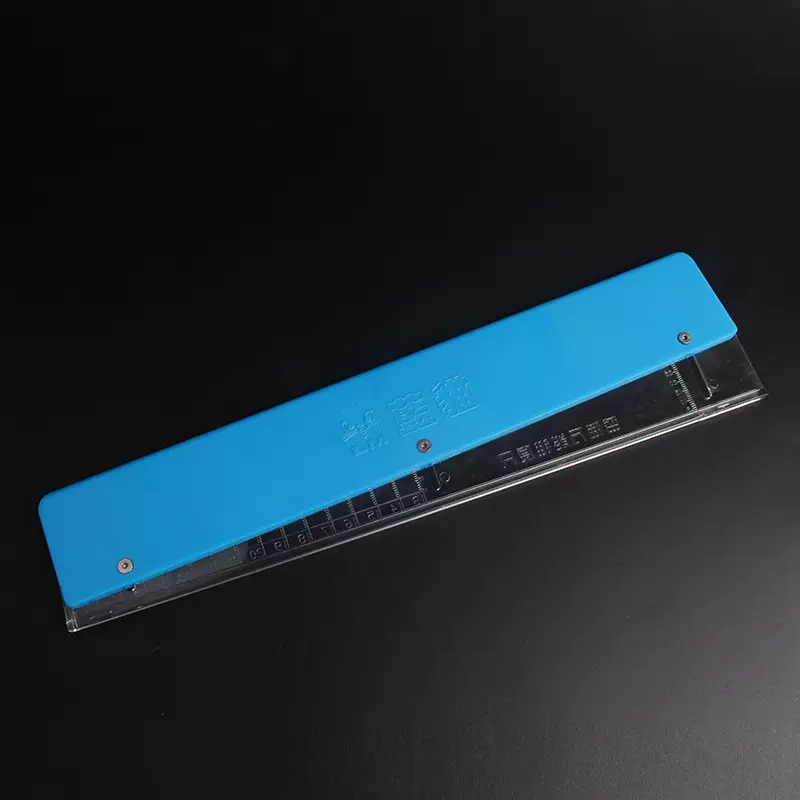 蓝猫扁皮尺 扁皮筋切割尺 弹弓用扁皮尺子 扁皮切割多尺寸锥度尺