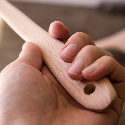 Beech unpainted pot spatula wooden spoon wooden household items kitchen utensils set log rice spatula wooden spatula can be engraved with logo