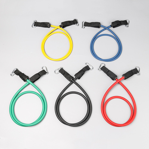 Manufacturer wholesale latex tube tension rope, fitness equipment, family set yoga rope, 11-piece tensioner set
