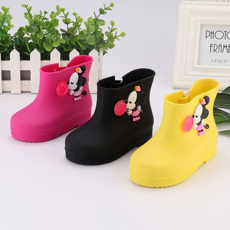 Children's raincoat, shoes, fashionable boots with bow