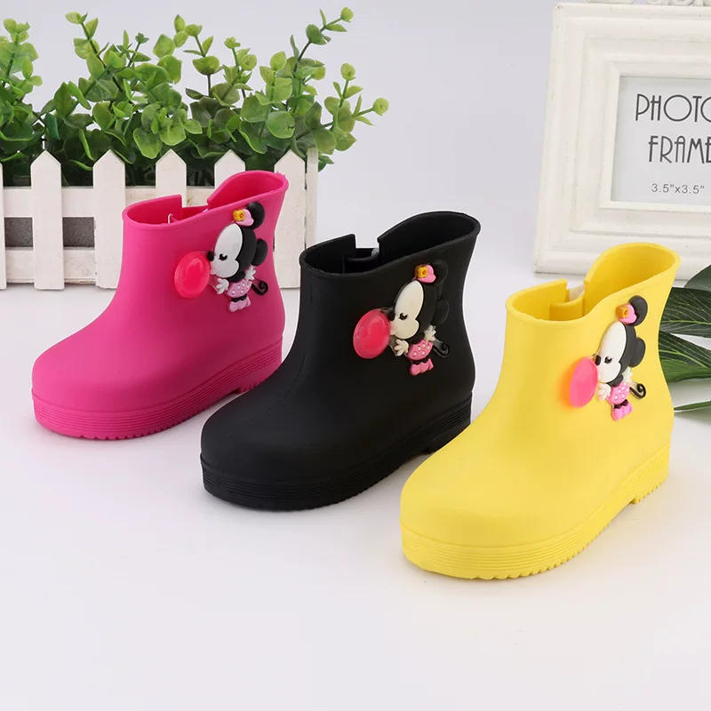 Children's raincoat, shoes, fashionable boots with bow