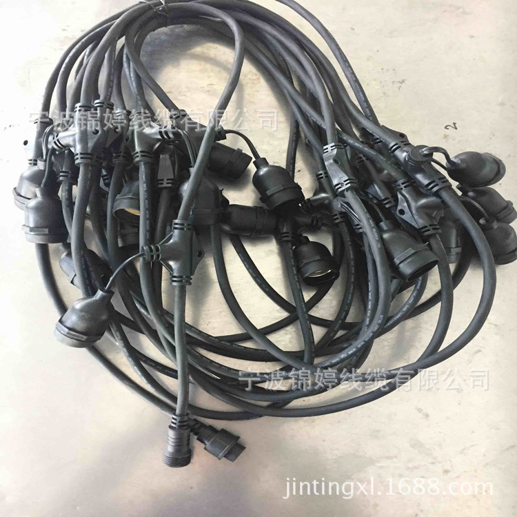 厂家生产 可延长E27吊款灯串线 亮化照明新款E26防水灯头 UL588