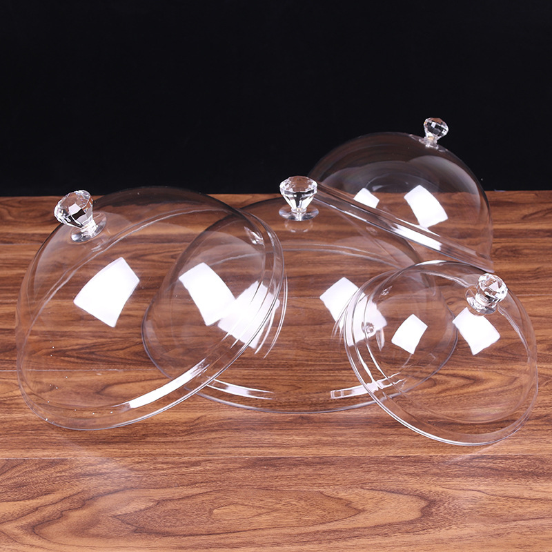 Acrylic food food cover dust cover plastic round dish cover fresh cover transparent cover bowl cover snack cover PC
