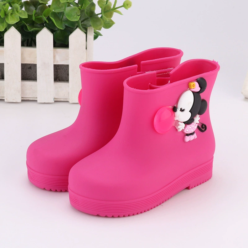 Children's raincoat, shoes, fashionable boots with bow