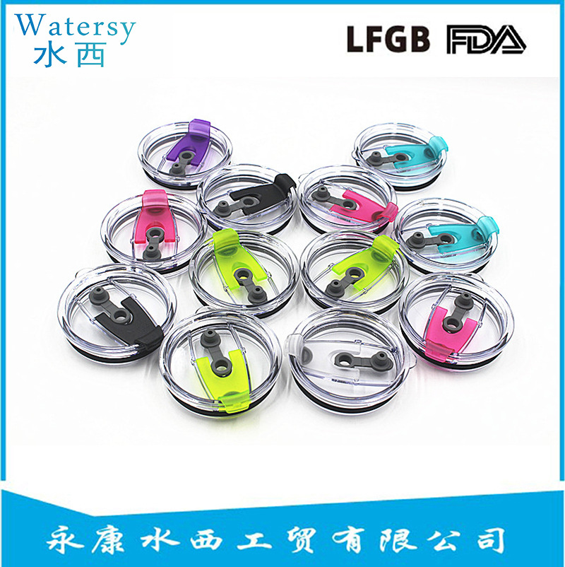 Suministro directo de fábrica creativo 30oz taza de helado cubierta de paja de vidrio 20oz Yeti taza tapa en stock logo