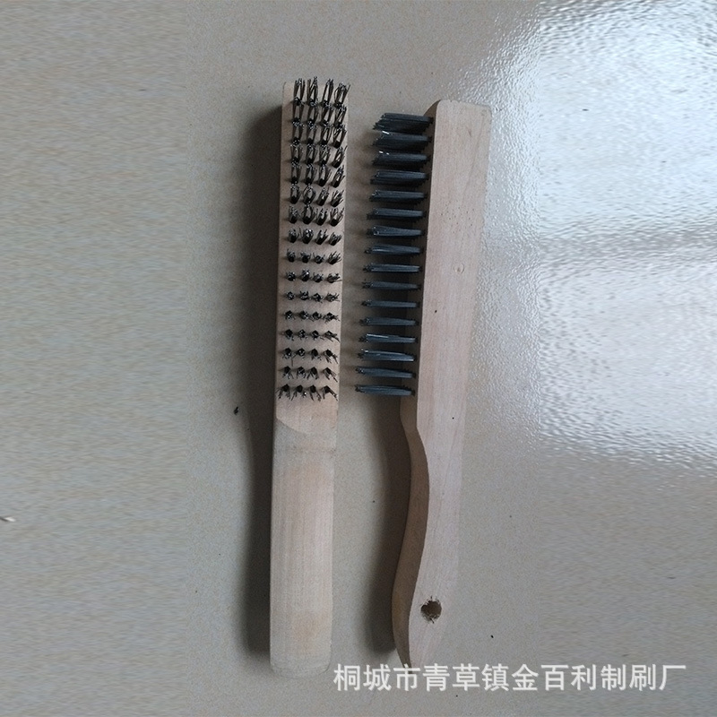 厂家直供美式钢丝刷    硬木手柄 欢迎咨询