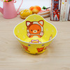 The new martial amine cartoon -shaped bowl -proof printing printed children's tableware Mei Dia Creative Babies Diet Bowl imitation porcelain