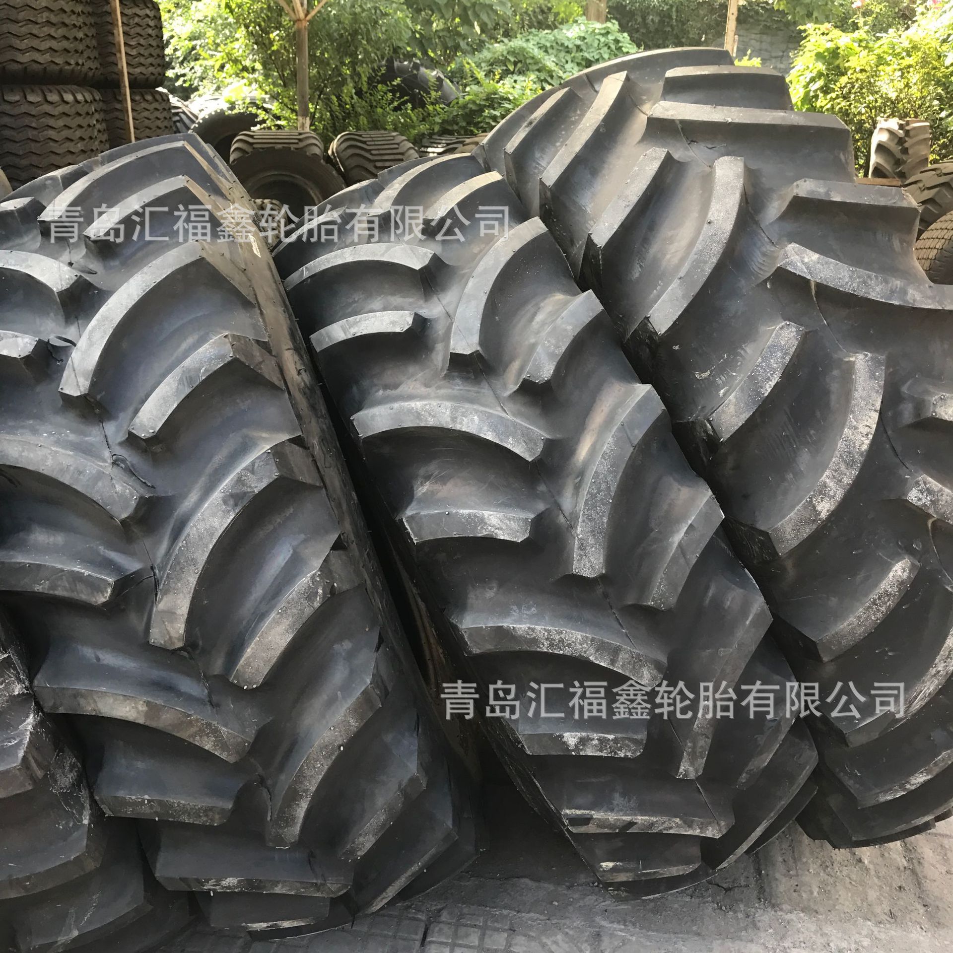 供应汇福鑫大马力拖拉机汇福鑫轮胎16.9-30  加密花纹农业轮胎