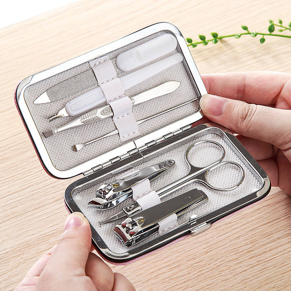 cartoon manicure tools set stainless steel for nails for home use
