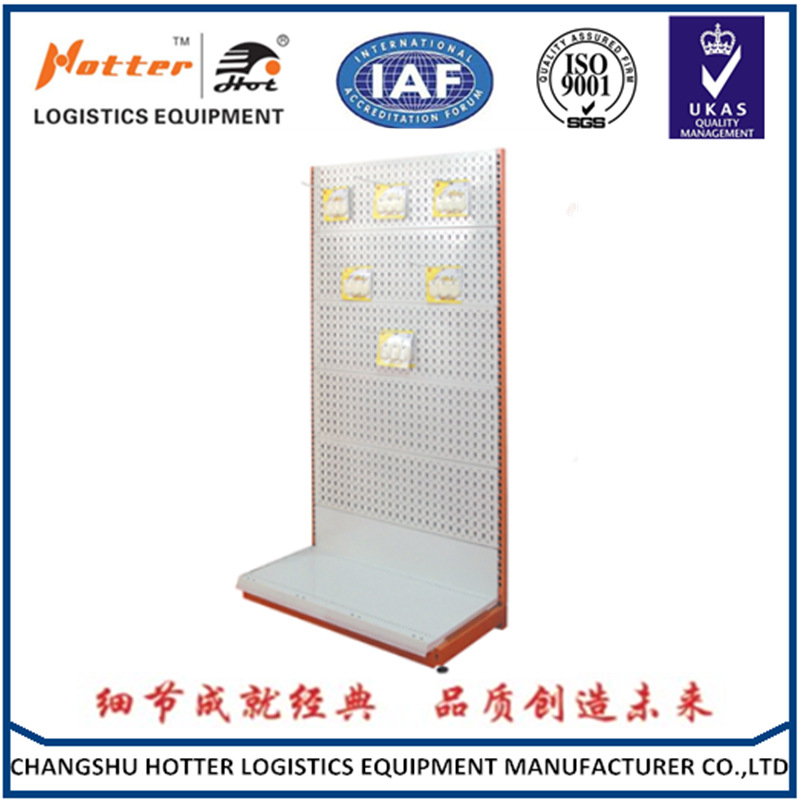 新款单面中型冲孔背板超市精美货架便利店货架