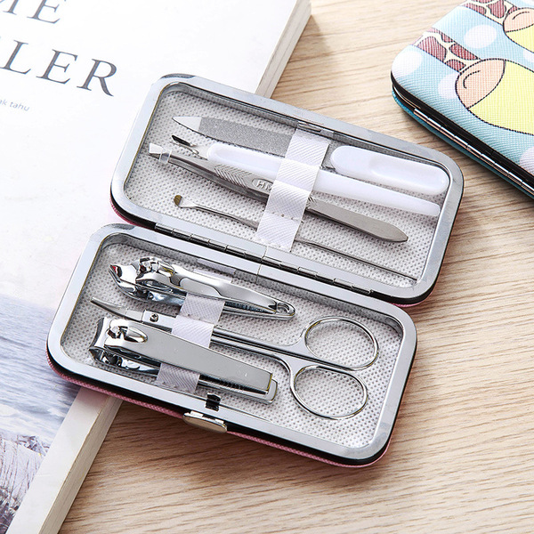 cartoon manicure tools set stainless steel for nails for home use