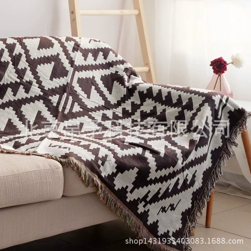 Turkish Nordic Amazon Speed on Kilim woven Soviet lab car blanket sofa towel decorative bed cover blanket