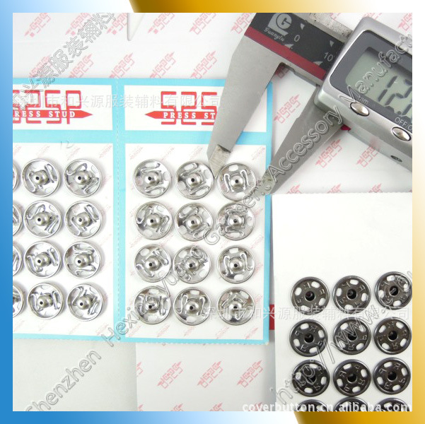 厂家直销525啪钮 铜按扣7MM-21MM 高品质过检针 过拉力测试 钦扣