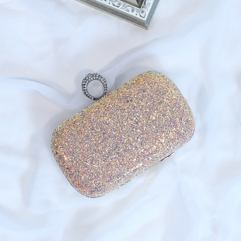 Bolsa de noche de lentejuelas de colores de fábrica famosa bolsa fiesta bolsa de noche con incrustaciones Bolsa De noche suministro transfronterizo entrega de una pieza