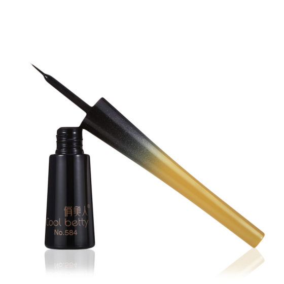 Pretty clear smooth eyeliner black eyeliner pen thin head soft hair eyeliner pen 584