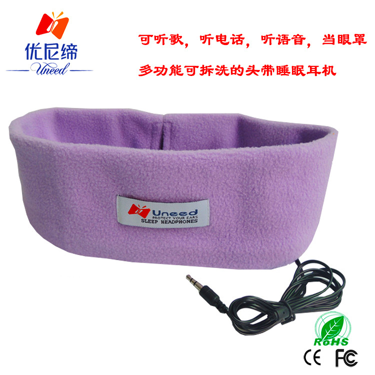 Deportes creativos diadema sombreado máscara de ojos auriculares de peluche dormir auriculares diadema dormir Auriculares auriculares diadema