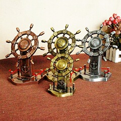 New product brick navigation rudder model metal handicraft gift Love you office gift Navigation rudder